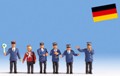 Железнодорожники Германии 6шт Noch НО (15265)